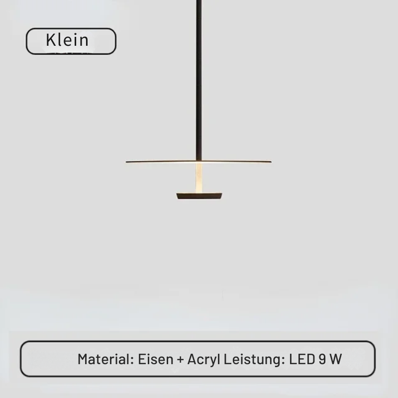 Minimalistic Ring Pendant Light, Modern LED Hanging Lamp for Dining Room & Office