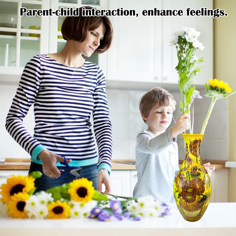 Noble 3D Puzzle Vase - Usable for real flowers