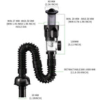 Telescopic drain pipe against odor