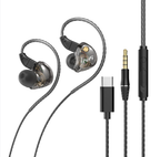 HiFi In-ear Headphones, with High-quality Sound, Changeable Cable Design, Mounting Ear Design & Ergonomics, for Sports, Study & More