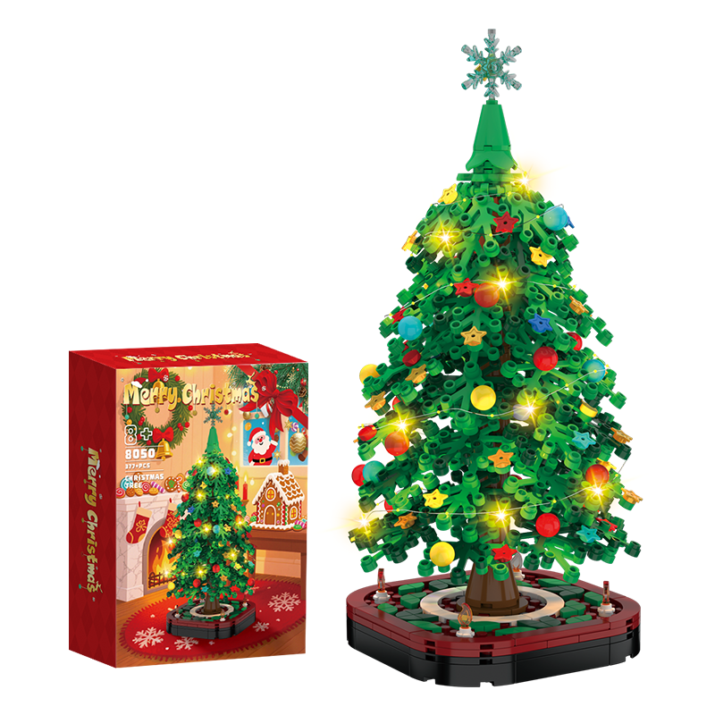 Small Particle Interlocking Christmas Tree Blocks