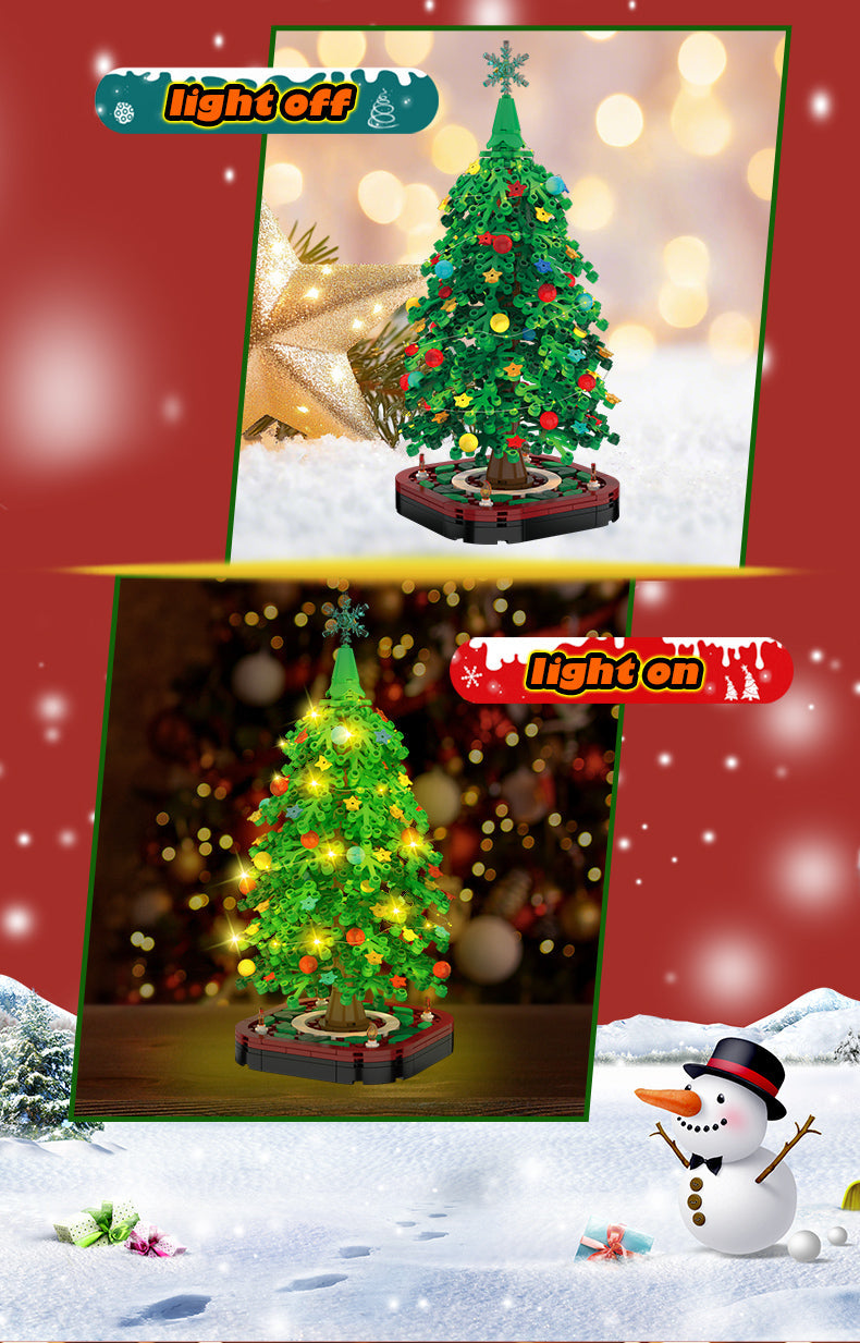 Small Particle Interlocking Christmas Tree Blocks