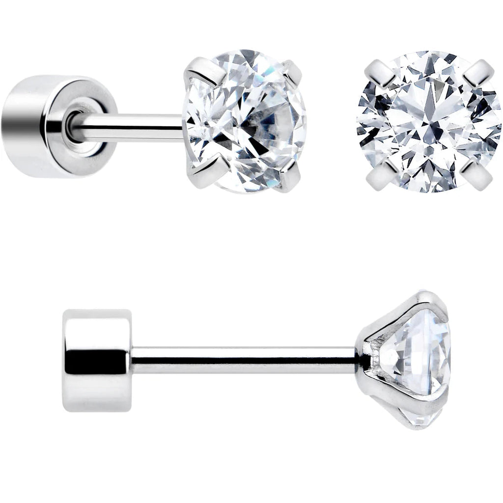 Ear studs with flat back