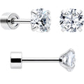 Ear studs with flat back