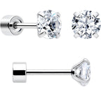 Ear studs with flat back