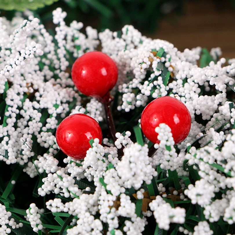 Christmas Flocked Wreath Decoration 20CM, 30CM, 40CM