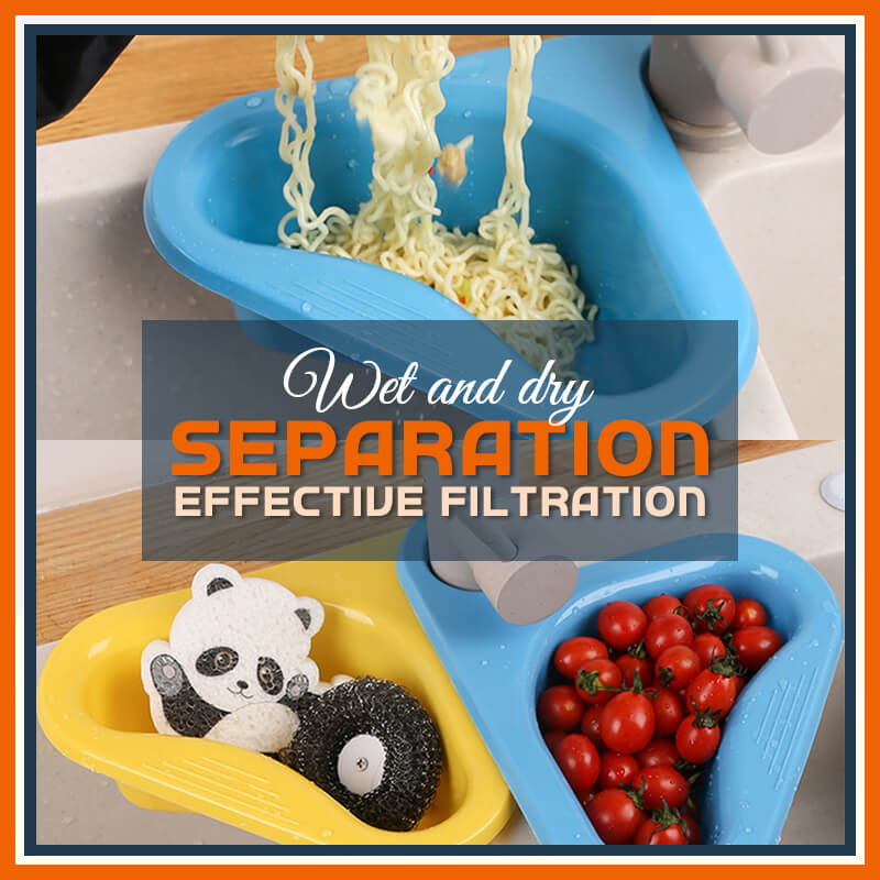 Multifunctional, hanging filtration rack with drainage pipe