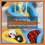 Multifunctional, hanging filtration rack with drainage pipe