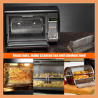 Rotating Baking Cage | 360° Air Fryer Basket | Stainless Steel | Multi-Food Compatible