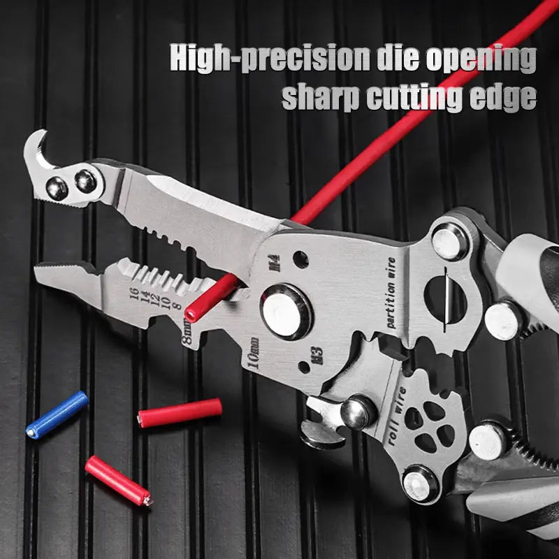 Foldable 8-in-1 Wire Stripper for Electrical Work