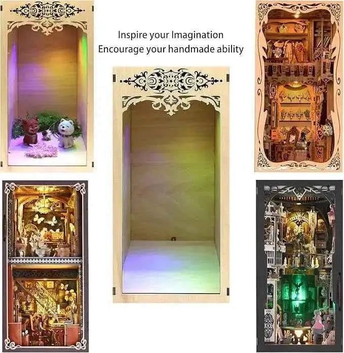 Blank Diorama Kit with LED Light and Dust Cover