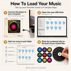 Magnetic Jukebox Fridge Music Magnet Player Record for Refrigerator Magnets Mini Vinyl Box
