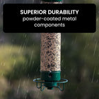 Bird Feeder Hanging Metal Squirrel Proof Tube