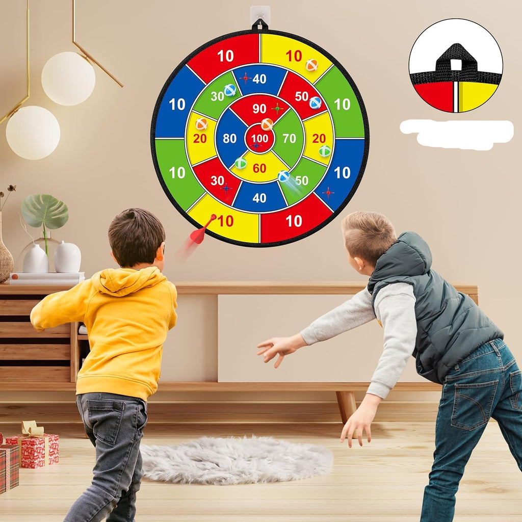 Double-sided throwing target for the youngest