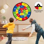 Large double-sided dartboard for kids – Play, learn and relax