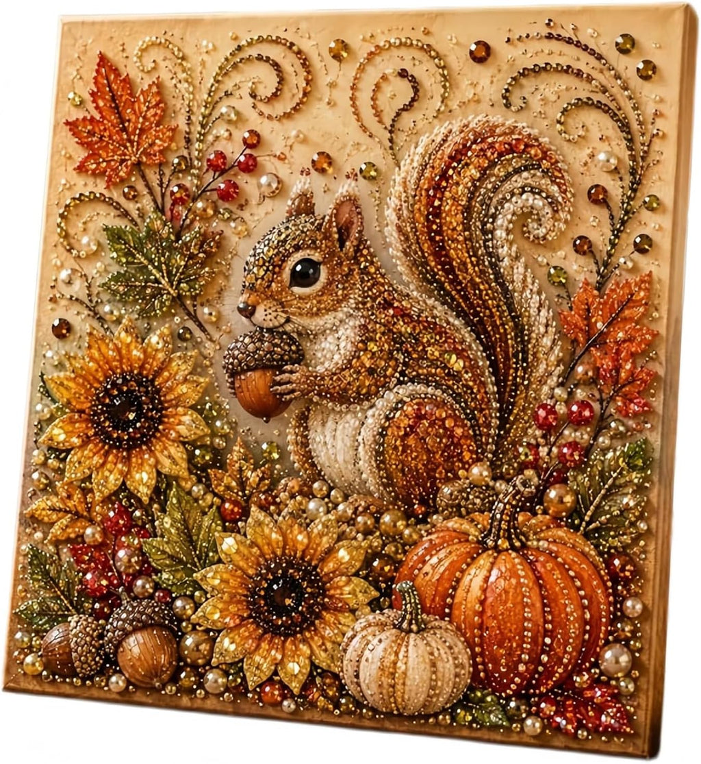 Autumn Pearl Painting Kit, Cute Pearl Painting Crafts for Adults