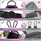 resistance bands for buttocks & hips with ankle strap & training poster