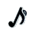 Music Note Crystal Wall Light Wall Lamp Simple Style LED Hall Wall Mounted Lamp in Black