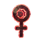 Nickel Girl Logo Wall-Mounted Lighting Modernist Style Hollowed Crystal LED Bedroom Wall Lamp Light