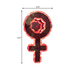 Nickel Girl Logo Wall-Mounted Lighting Modernist Style Hollowed Crystal LED Bedroom Wall Lamp Light