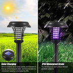 Solar Insect Killer with LED Light – Waterproof Garden Light for Mosquito Repulsion
