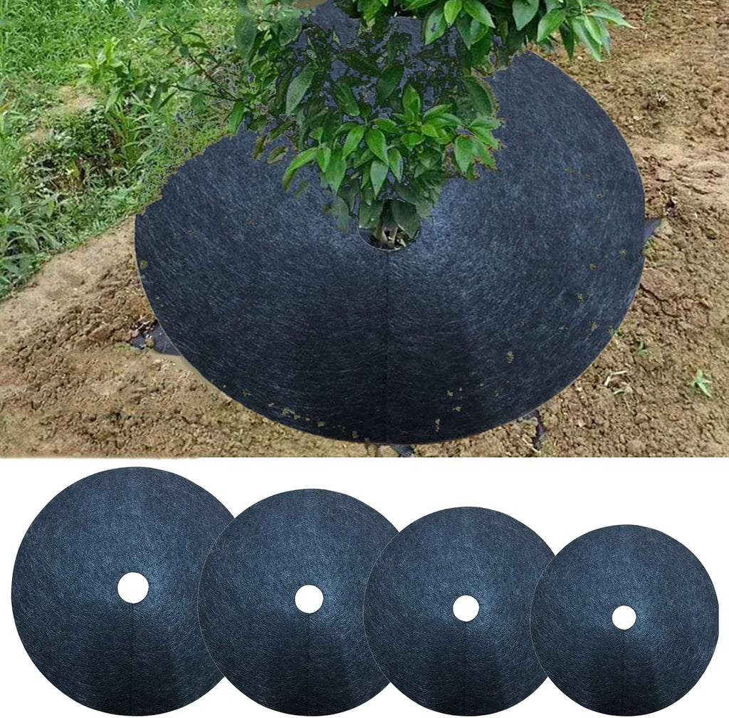 Weed fleece tree disk – Breathable root protection mat for garden and plants
