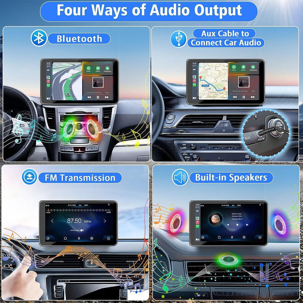 Wireless CarPlay & Android Auto 7" Touch Screen Car Stereo