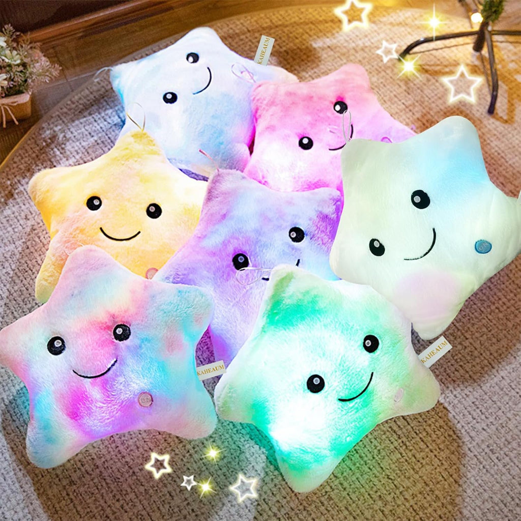 Bright LED Star Cuddly Pillow for Kids