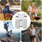 Running Hydration Vest With Reflective Strips And Breathable Mesh Design
