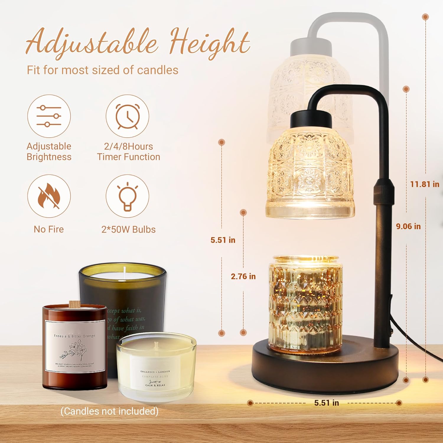 Candle Warmer Lamp with Timer