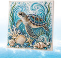 Ocean Theme Pearl Art DIY Kit, 3D Coastal Wall Decor Craft