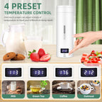 Portable Electric Travel Kettle | Compact Stainless Steel Smart Kettle with LCD