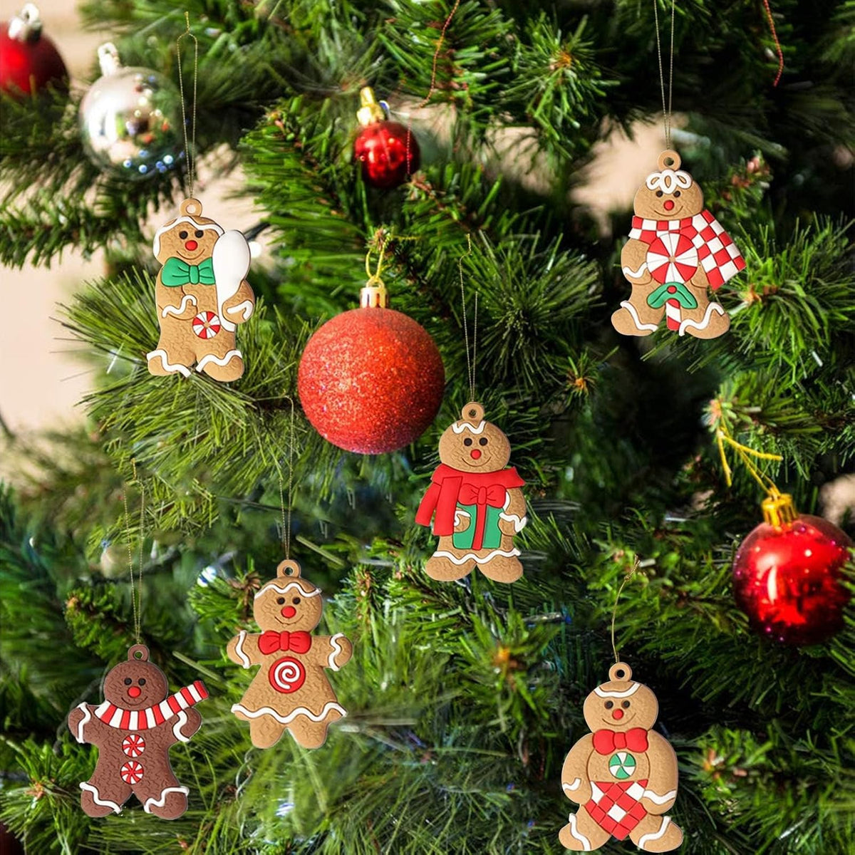 Set of 12 Gingerbread Ornaments - SweetBakes