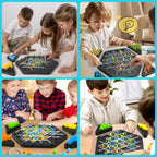 Rubber band chess thinking game