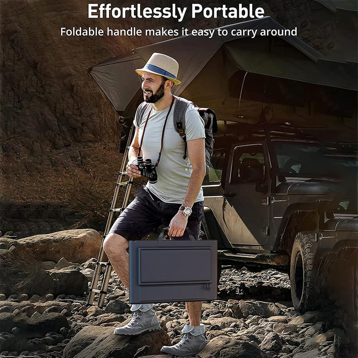 SolaraX 1000W Foldable Solar Panel Kit – Portable Off-Grid Power with MPPT Charging