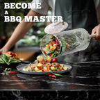 Premium Grill Baskets | Stainless Steel BBQ Tool for Outdoor Cooking