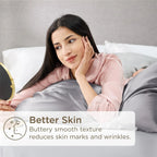 Silk Pillowcase – 100% Real Mulberry Silk for Hair & Skin – Cooling, Frizz-Free & Anti-Wrinkle Pillowcase UK