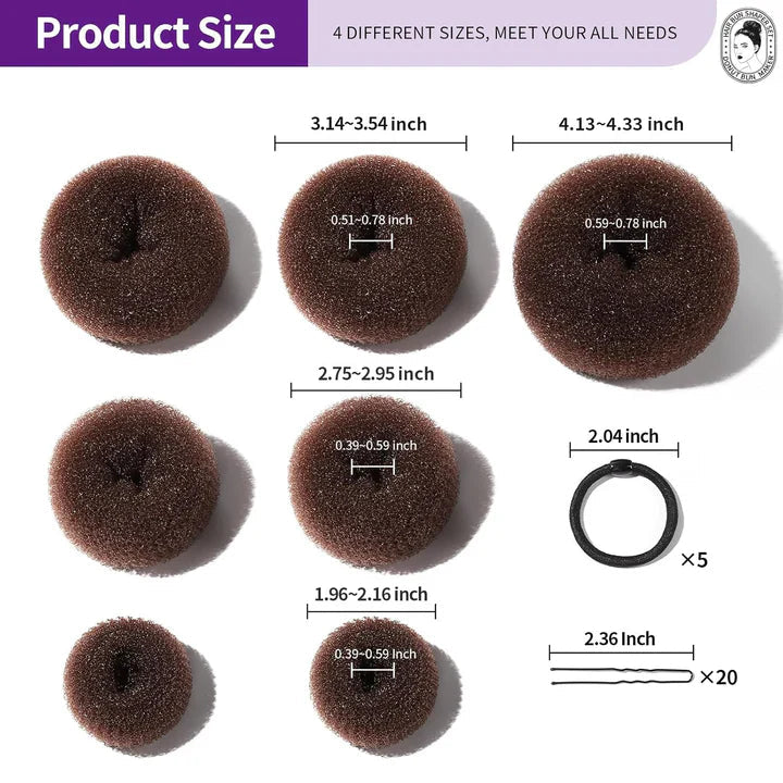 Donut Knot Helper Set – 7 Rings & Accessories