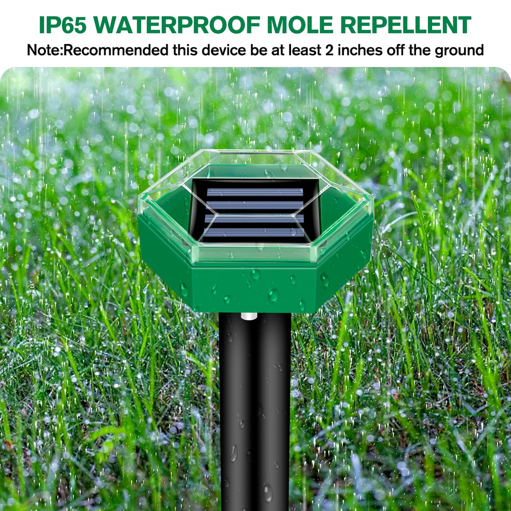 Ultrasonic Mole Repellent 4 Pack