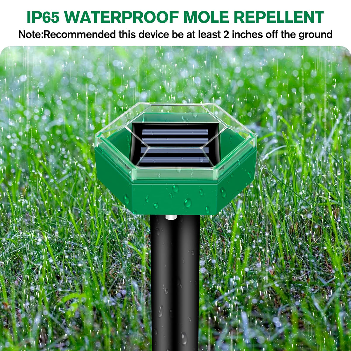 Ultrasonic Mole Repellent 4 Pack