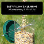 Bird Feeder Hanging Metal Squirrel Proof Tube