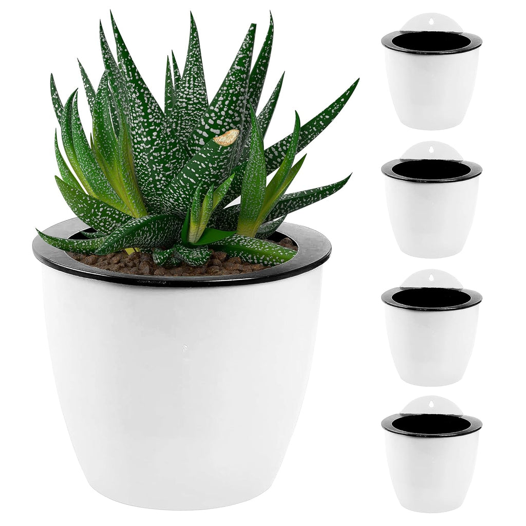 Self-watering hanging plant pot – Modern flower pot for wall mounting