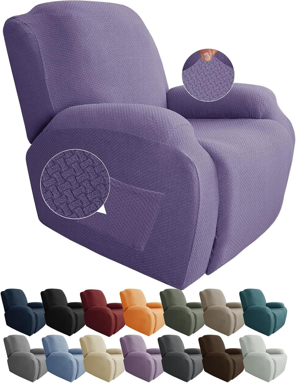 Stretch Recliner Chair Covers 4-Piece Set – CoverMate
