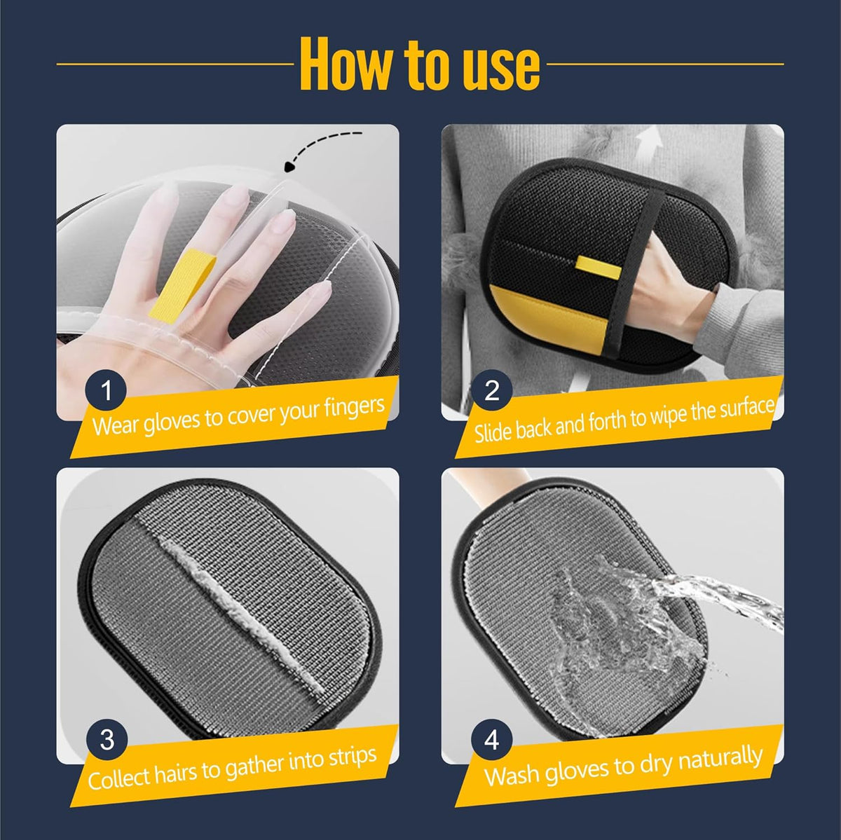 FurEase – Pet Hair Removal Glove for All Coat Types | Gentle Grooming & Shedding Solution