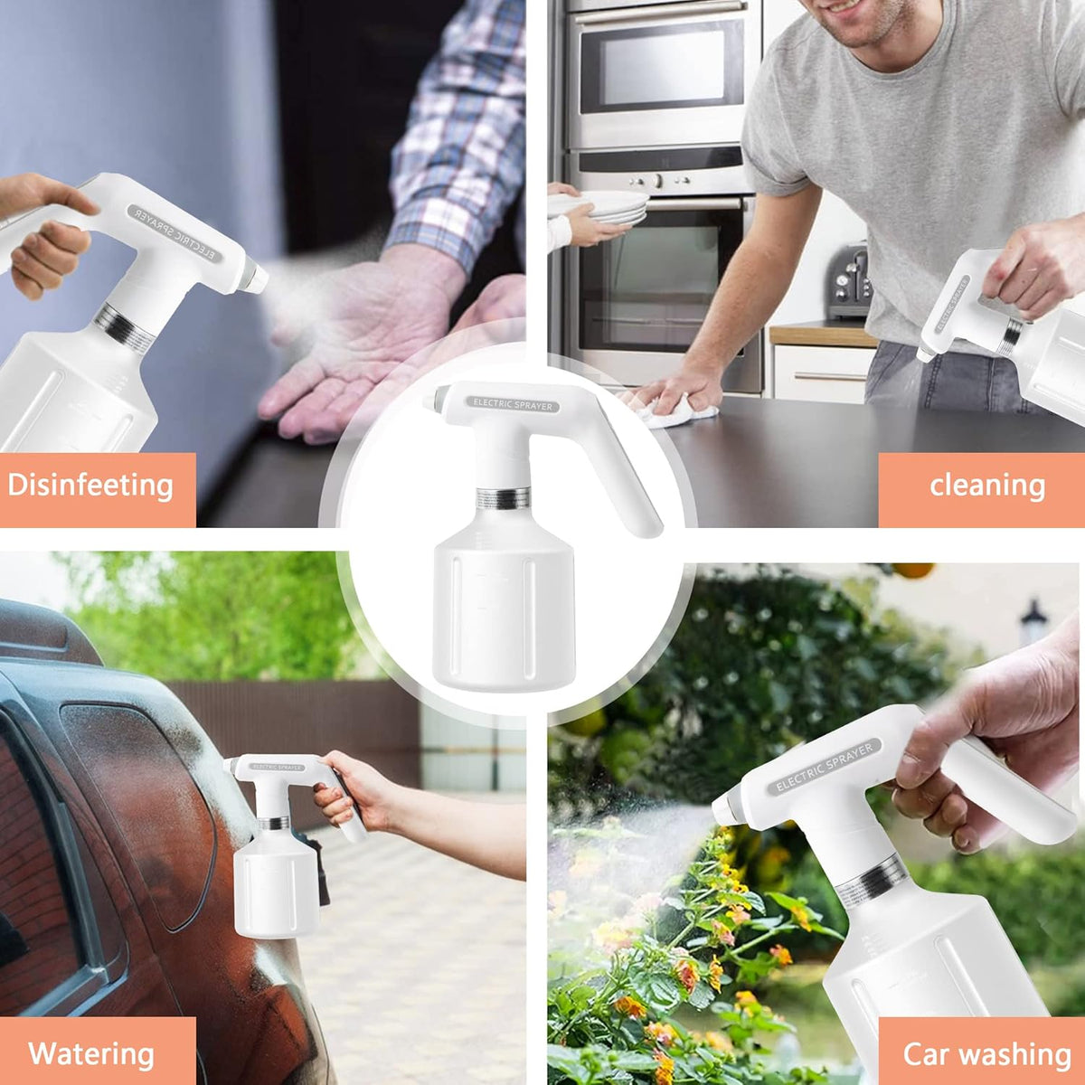 Electric Spray Bottle for Plants – Automatic Watering Can with Comfort Grip