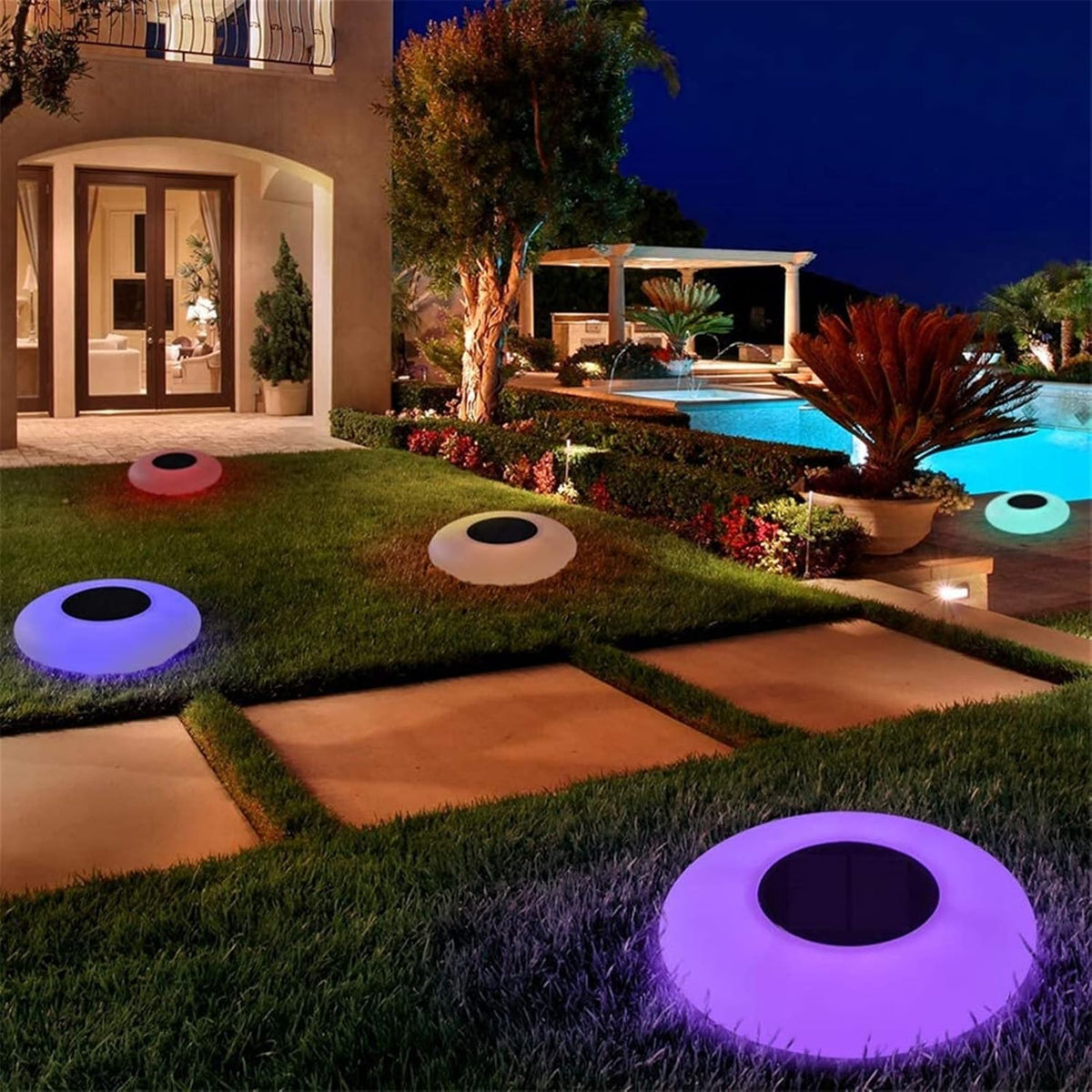 Solar Garden Lights Eye Design – LED Outdoor Lighting for Garden & Terrace, weatherproof