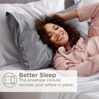 Silk Pillow Case (2 Pack) | Hypoallergenic, Anti-Aging & Ideal for Hair and Skin Care