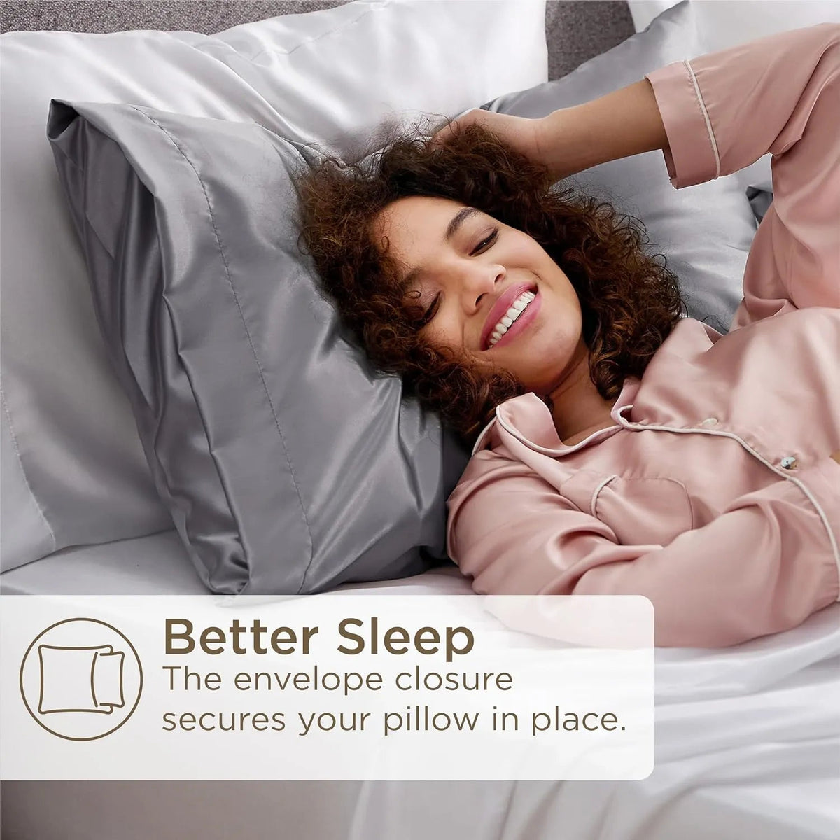 Silk Pillow Case (2 Pack) | Hypoallergenic, Anti-Aging & Ideal for Hair and Skin Care