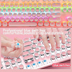 87-Key Mechanical Gaming Keyboard RGB Backlit Blue Switch