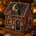 Halloween Wooden House 3D Rhinestone Diamond Art DIY Kit